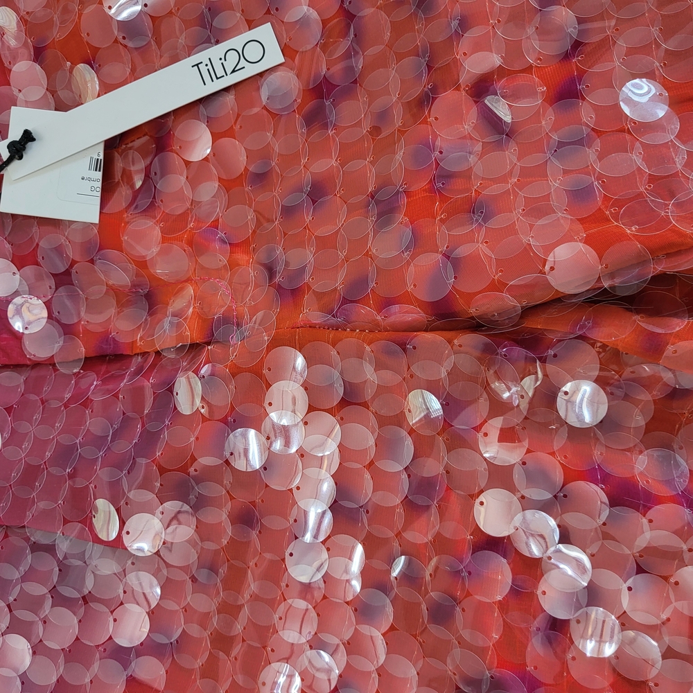 Ombre Sequin Plum, Orange, Pink And Yellow Suit - Picture 9 of 14